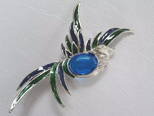 Vintage brooch pin bird - brooch, of
