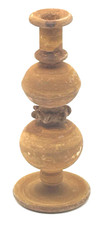 Tall Amber Roman-Style Glass