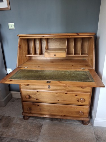 Ducal pine writing desk bureau - ducal,
