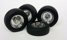 KK 1/18 Scale - 4x Ferrari Wheels & Tyres Spoked Rims model car Modify etc