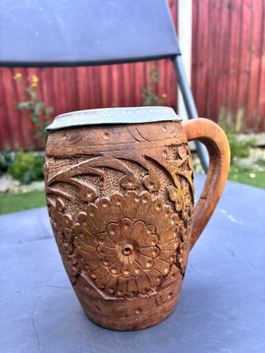 Vintage hand carved wooden - hand,