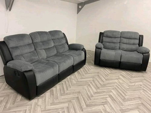 Roma seater grey cord - |,