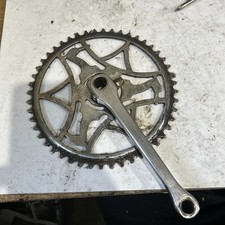 Vintage Raleigh Industries 165mm Cottered Drive Side Crank Arm 48t  Steel Bike