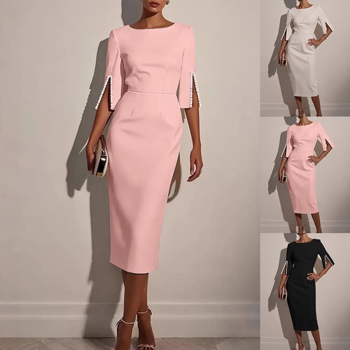Womens sleeves bodycon - womens, 3/4