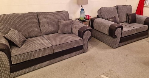 Tango jumbo cord sofa - sofa, fabric