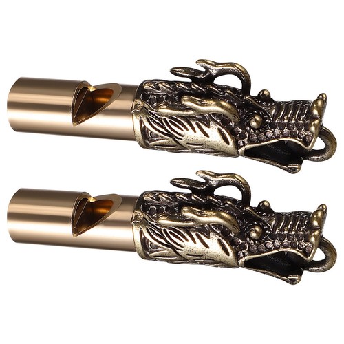 2pcs dragon whistle loud brass - 2pcs,
