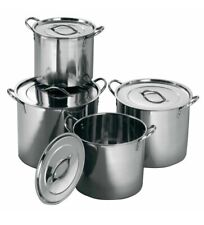 NEW 4PC LARGE STAINLESS STEEL