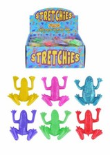 12 X STRETCHY FROGS 4-4.5cm
