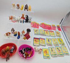Vintage Puppy In My Pocket Large lot With Cards and Baskets