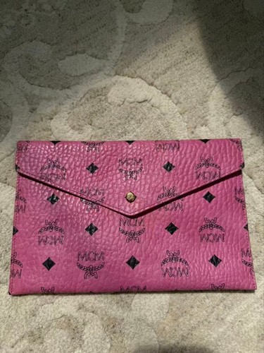Mcm pink logo print - pink,