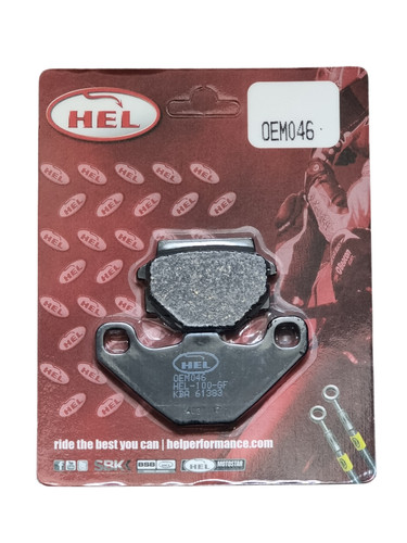 Hel rear brake pads for - brake,