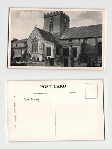 Postcard parish church - postcard,