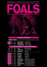 Foals UK Tour 2022 A3 A4 Print Poster Unframed