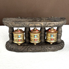 Vtg Tibetan Triple Prayer