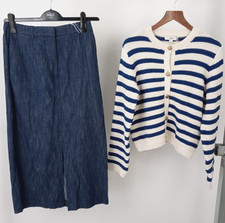 M&S Women's Long Blue Denim