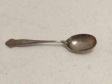 Antique Sterling Silver Teaspoon Engraved Geoff Hallmarked 17.1g