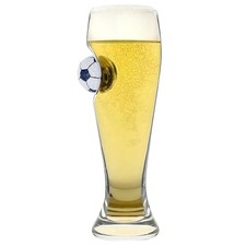 Football Themed Pilsner Beer Glass Unique Sports Fan Gift