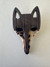 Lea Stein Fox Head Pin