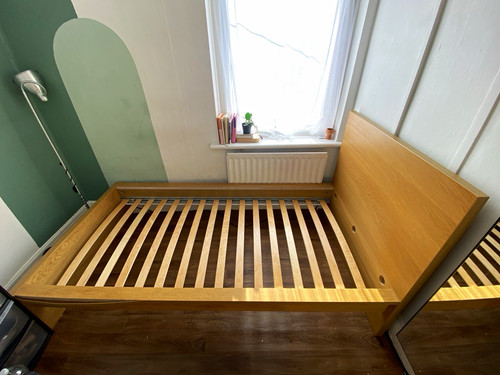 Ikea single malm - single, bed,