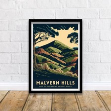 Malvern Hills Travel Poster