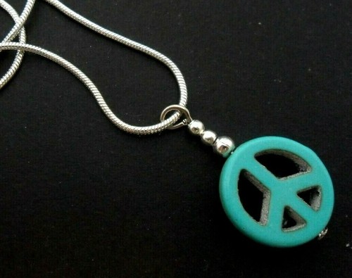 Pretty turquoise peace sign - pretty,