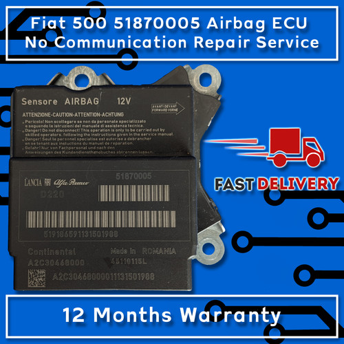 Fiat 500 51870005 airbag - 500, ecu