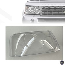 Headlight lens for Sport L320 (2005-09) replacement glass Right RH O/S - Damaged