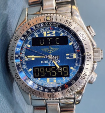 Breitling B1 Watch A68062 Quartz Blue Dial 42mm Steel case