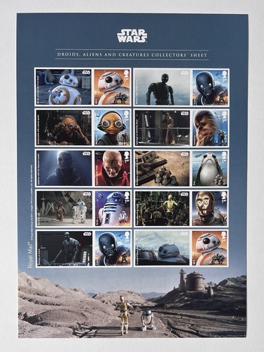2017 mnh star wars droids - gb,