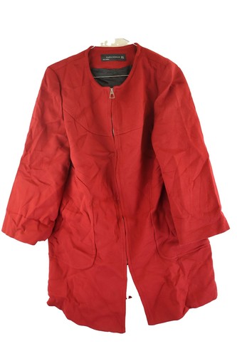 Zara woman red coat - size, m