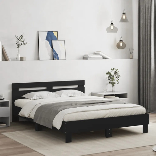 Walplus bed frame with led - bed,