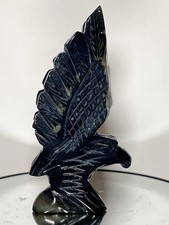 Black Agate Eagle Carving -