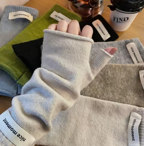Women soft cashmere - women, fingerless