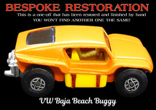 ORANGE VW BAJA BEACH BUGGY STUNNING BESPOKE ONE-OFF DIECAST 1:55 SCALE MODEL CAR