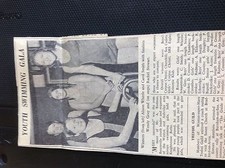 m11e ephemera 1968 picture swimming gala Alison whittle Wendy gray winners 