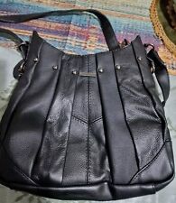 Women’s  Lorenz Cow Hide Genuine Real Leather Cross Body Bag Shoulder Handbag UK