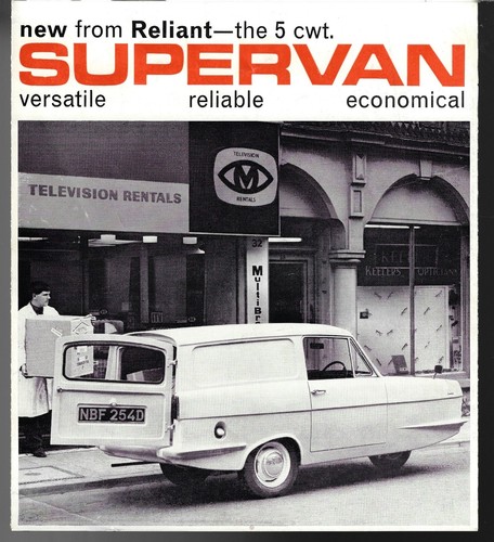 Reliant regal supervan 600cc - reliant,