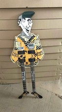 Rare Cheap Trick's Rick Nielsen Uncle Dick Double Neck Yellow Electric Guitar 