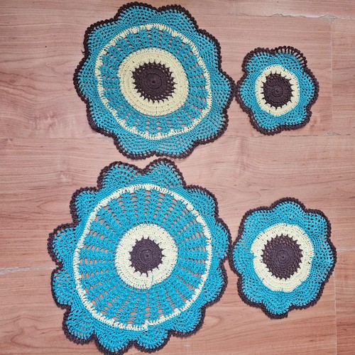 4pc handmade crochet - 4pc,