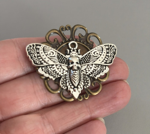 Steampunk brooch with large - brooch,