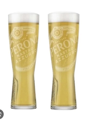 Peroni pint glasses - 2,