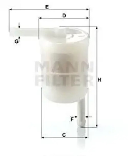 Fuel filter line - fuel, wk