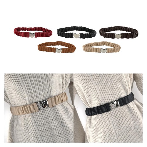 Women elastic waist belt - elastic,