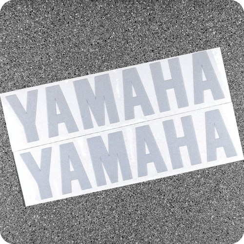 Yamaha reflective white decals - yamaha,