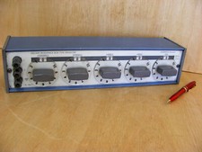 DANBRIDGE  DECADE RESISTANCE BOX- 1 OHM TO 10,000 OHMS -DANISH-GOOD CONDITION-