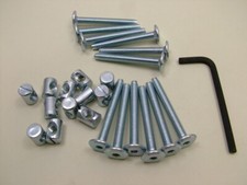 Bed / cot bolts 12 sets of M6x