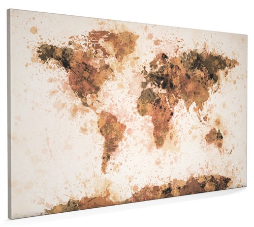 Map the world painting box - of,