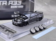 CZ FH 1:64 Black Carbon Skyline GTR R33 Nismo 400R Model Diecast Display Car