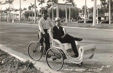 Men in Rolling Chair Bicycle