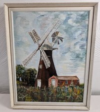 Vintage Expressionist Oil on